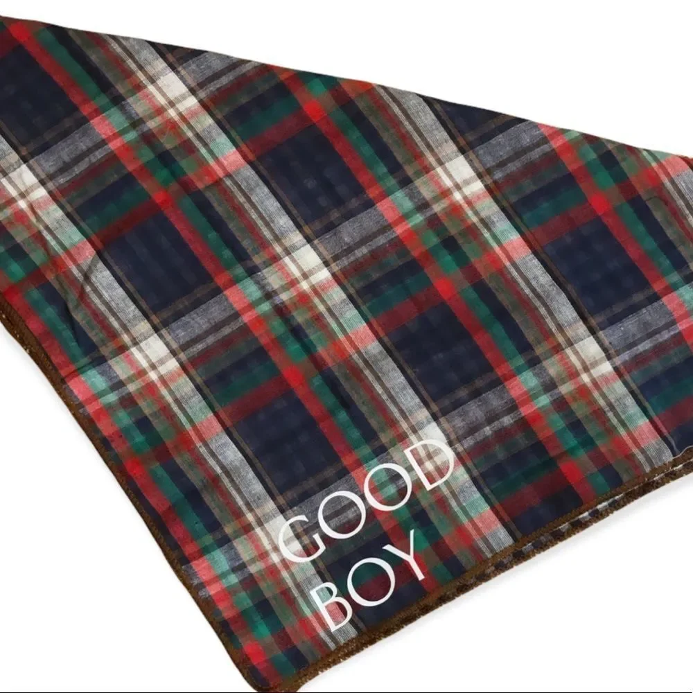 NWT Wool + Pepper Co. Good Boy Dog Bandana